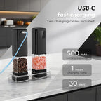 Upgraded Larger Capacity Electric Salt and Pepper Grinder Set Rechargeable - Image 3
