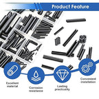 230Pcs Roll Pin Set SAE 1/16 5/64 3/32 1/8 5/32 3/16 7/32 1/4 5/16 3/8 Inch - Image 4