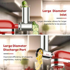 Stainless Steel Slicer Shredder Attachment - Image 2
