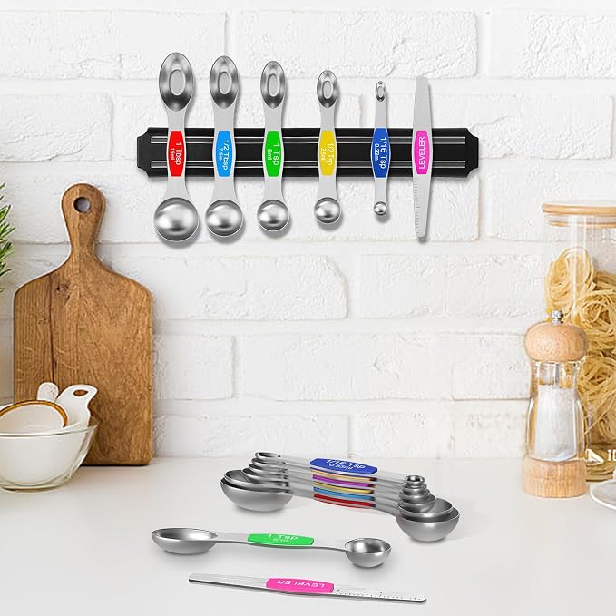 Wildone 14 Piece Stainless Steel measuring spoons Set, Including 8 Double Sided - Image 7