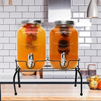 1-Gallon Glass Beverage Dispenser, Accguan Drink Dispenser - Image 7