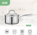 2.0 Quart Stainless Steel Pot Saucepan - Image 7