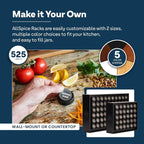 AllSpice Spice Rack Organizer, 525 Unique Labels, Countertop or Wall Mount - Image 4