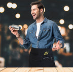 7 Pockets Server Aprons with Zipper Pocket - Image 4