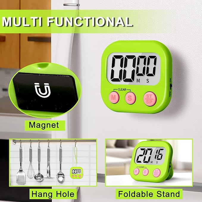 ZILLEEN Classroom Timer for Kids Teachers 2 Pack Digital Timers - Image 2