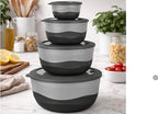 Pera Mixing Bowls with Lids Set, 8 Piece, BPA Free Nesting Kitchen Bowl Set - Image 7