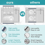 BBXTYLY Extra Large Expandable Roll Up Dish Drying Rack, Over The Sink Drying - Image 4