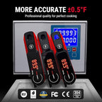 TempPro Lightning 1-Sec Instant Read Meat Thermometer, Kitchen Food Thermometer - Image 2
