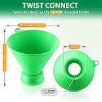 Threaded Funnel Easy Fill Funnel, Twist On Empty Spray Bottle Refill Adapter Fit - Image 2