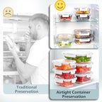 12 Pack Glass Lunch Meal Prep Containers - Image 5
