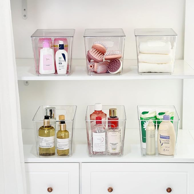Vtopmart 10 Pack Clear Stackable Storage Bins - Image 5