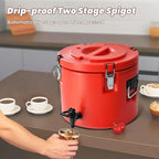 20L/5Gal Insulated Beverage Dispenser, Ice & Hot Drink Dispenser - Image 4
