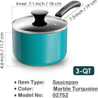 Cook N Home Non Stick Sauce Pan, 3 Quarts Saucepan - Image 2