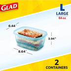 Glad GladWare FreezerWare Food Storage Containers - Image 6