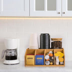 Bamboo Coffee Station Organizer - Image 3
