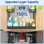 Upgrade Expandable Under Sink Organizer, Insputer 2 Tier Metal Under Cabinet - Image 2