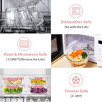 34pcs Glass Food Storage Containers - Image 4