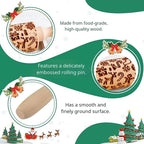 Wooden Embossed Rolling Pin for Baking & Crafts-Easy to Clean, Lightweight - Image 6