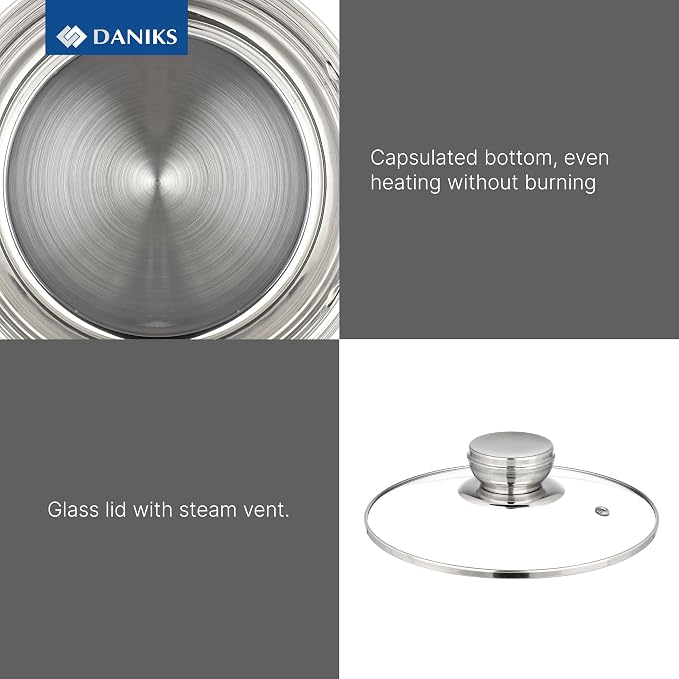 Daniks Standard 6-Piece Stainless Steel Cookware set - Image 5