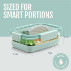Ello Duraglass 3.4 Cup Meal Prep Sets 10Pc, 5 Pack Set- Glass Food Storage - Image 4
