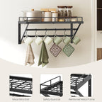 YATINEY Wall Mounted Pot Rack, 23.8 Inch Pot and Pan Organizer - Image 8