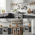 Jingmore 6 Pcs Kitchen Decor Set Accessory Farmhouse Kitchen Towels Pot Holders - Image 6