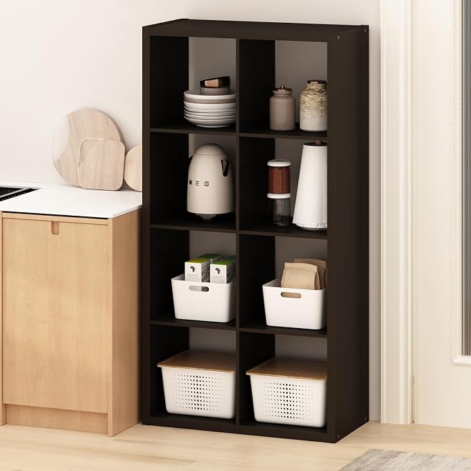 Furinno HERMITE Kitchen Island, 8-Cube Coffee Bar, Extra Thick Kitchen Storage - Image 5