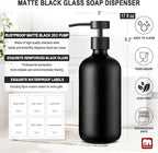 GMISUN Black Soap Dispenser, 2 Pack Matte Black Hand Soap Dispensers - Image 3