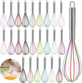 Cididu Set of 24 Silicone Whisk Bulk by Cididu