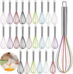 Cididu Set of 24 Silicone Whisk Bulk by Cididu