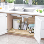 SIKADEER 40" x 19" Under Sink Mat Waterproof, Silicone Mat Kitchen Drawer Shelf - Image 2