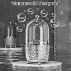 Makeup Brush Holder with Lid, 360° Rotating Cosmetic Tools Organizer with Cover - Image 4