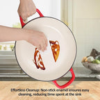 Enameled Cast Iron Dutch Oven, 3.8 Quart Dutch Oven Pot - Image 5