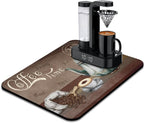 Coffee Mat 24inx18in, Coffee Bar Mat by Kuyig+Home