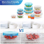 Silicone Stretch Lids, Zero Waste Reusable Silicon Container Lid Covers - Image 4