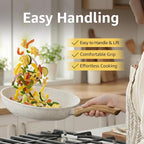 25Pcs Pots and Pans Set Non Stick, Ceramic Cookware - Image 5