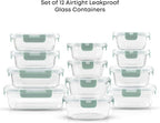 JoyJolt 24pc Borosilicate Glass Storage Containers - Image 3