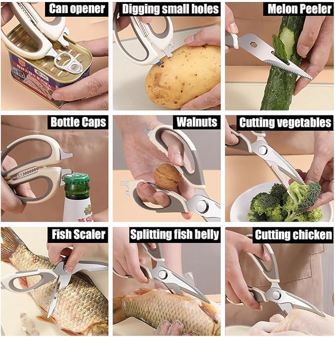 2 Pcs Heavy Duty Kitchen Shears - Image 6
