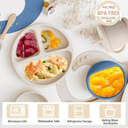 Silicone Baby Feeding Set | Baby Led Weaning Supplies Includes Suction Bowls - Image 3