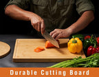 Allsum Large Bamboo Wood Cutting Boards - Image 4