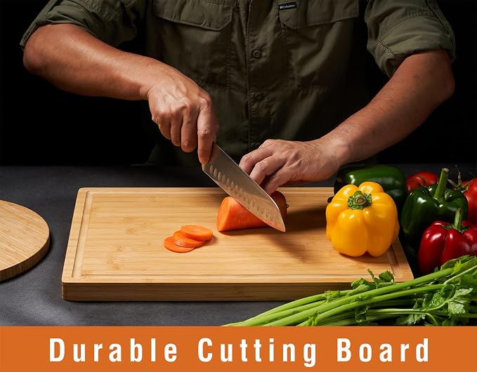 Allsum Bamboo Wood Cutting Boards - Image 4