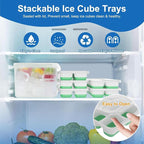Ice Cube Tray, Ice Cube Trays for Freezer 5 Pack - Image 2