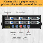 Relaxweex 1 Pack Commercial 8 Channel Digital Kitchen Timer, Wall Mount or - Image 6