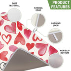 Valentine's Day Dish Drying Mat 16 x 18 Inch Heart Shaped Dish Drying Pad - Image 3