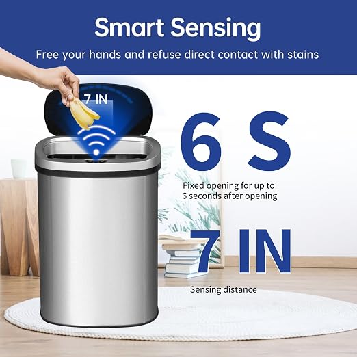 BestOffice | 13 Gallon Trash Can - Image 2