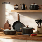 CAROTE 21pcs Cookware Set Nonstick Pots and Pans Set, Ceramic Cookware Set - Image 8