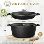 TeamFar Pre-season Cast Iron Dutch Oven - Image 2