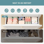 Criusia Drawer Organizer Clothes, 10 Pack Dresser Organizer - Image 3