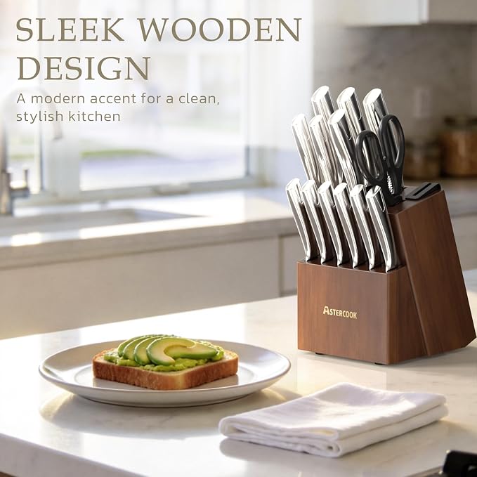 Astercook Knife Set, Kitchen Knives Set - Image 3