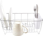 Sweet Home Collection 2 Piece Dish Drying Rack Set Drainer - Image 2